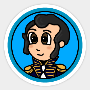 Patriot Portrait - Stephen Decatur (Small Print) Sticker